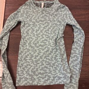 Athleta Green and Black Patterned Top